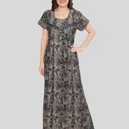 Glamoras Printed Maxi Nightdress-picture-19