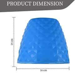 Kuber Industries 3-Pieces Blue Textured Planters image 2