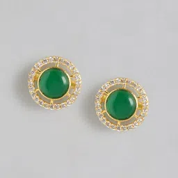 Anouk Gold Plated Contemporary Studs Earrings-image-25