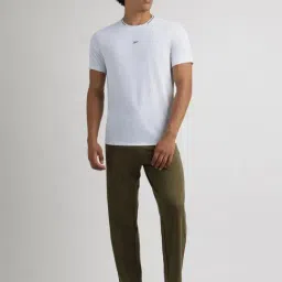 Reebok Green Regular Fit Solid Trackpants image 4