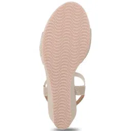 Metro Women's Gold Ankle Strap Wedges image 5