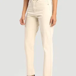 Bene Kleed Women Regular Fit High-Rise Clean Look Pure Cotton Jeans image 3