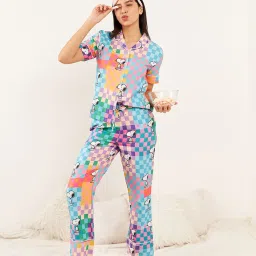 Sweet Dreams Multicolor Printed Shirt With Pyjamas image 1
