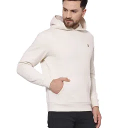 Red Tape Dull Off White Regular Fit Hooded Sweatshirt image 3