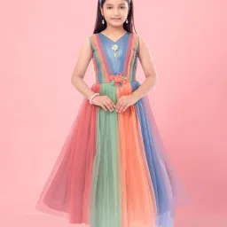 Aarika Kids Multicolor Applique Gown image 1