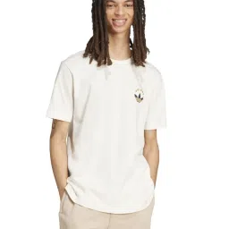Adidas Originals White Regular Fit Sports T-Shirt image 1