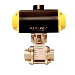 STOLZEL 2.56 inch, 65 mm, CF8 Single Acting 3 Piece Design Ball Valve Screwed End-picture-32