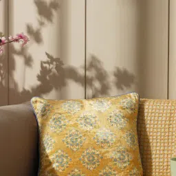 Pure Home and Living Yellow Velvet Printed Cushion Covers-image-49