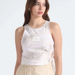 CALVIN KLEIN White Printed T-Shirt image 1