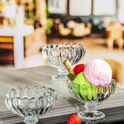 Roxx Transparent Glass Dessert Bowl - Set of 6 image 1