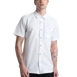 Jack & Jones Brilliant White Cotton Regular Fit Shirt image 1