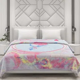 Monte Carlo Multicolor Polyester 900 GSM Double Bed Winter Blanket image 1