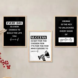 walllane Motivational Wall Art With Frame Home Decor Wall Painting For Living Room Office Bedroom image 2