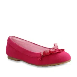 Disney by Bata Kids Pink Flat Ballets-picture-34