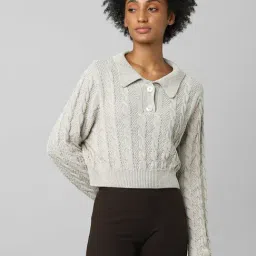 Only Grey Regular Fit Pullover-picture-23