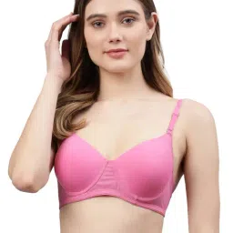 Cukoo Pink Full Coverage Padded Everyday Bra-picture-26