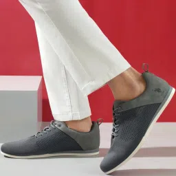U.S. Polo Assn. Men's JUNIA 3.0 Charcoal Grey Casual Sneakers image 1