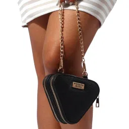 Modern Myth Trio Black Textured Small Mini Cross Body Bag image 1