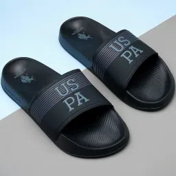 U.S. Polo Assn. Men's Black Slides image 1