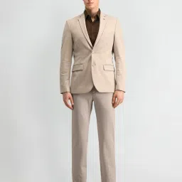 Arrow Beige Regular Fit Two Piece Suit image 1