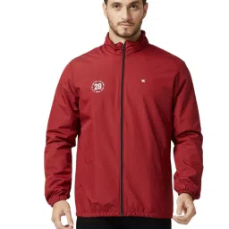 Zeel Maroon Polyester Solid Relaxed fit Windbreaker Jacket image 1