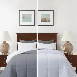 Razzai White Poly fill Basic Comforters image 1