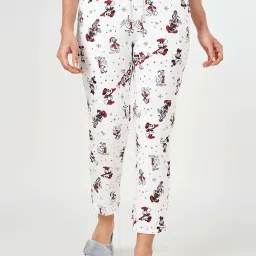 Dreamz by Pantaloons White Cotton Printed Pyjama image 1