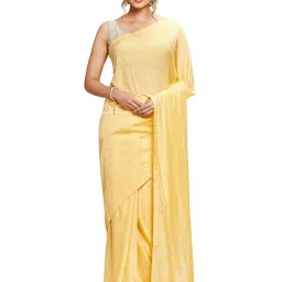 Navyasa by liva Yellow Glitz ¿n¿ Glam Liva Saree With Blouse image 1