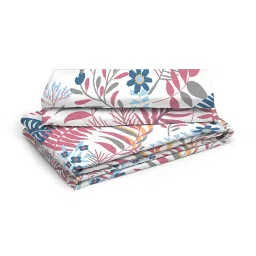 Layers Duracount Nature Pink 225 TC Cotton King Bed Sheet with 2 Pillow Covers image 2