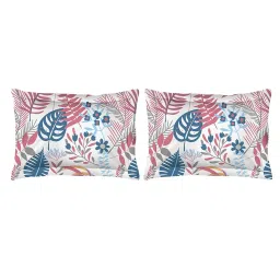 Layers Duracount Nature Pink 225 TC Cotton King Bed Sheet with 2 Pillow Covers image 3