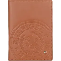 Tommy Hilfiger Tan Wexford Leather Small Passport Case image 1