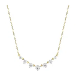 EMORI 14k (585) Minimalist Tennis Diamond Necklace for Women-picture-10