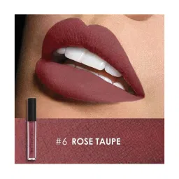 FOCALLURE Matte Liquid Lipstick Rose Taupe - 6 gm image 4