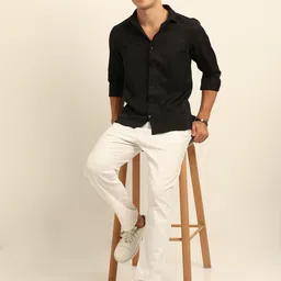 Bushirt Men Classic Opaque Casual Shirt-image-24