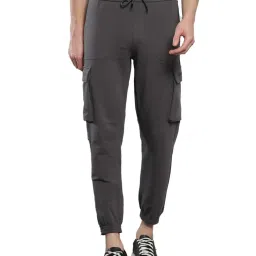 Calvin Klein Dark Grey Cotton Regular Fit Joggers image 1