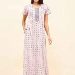 Sweet Dreams Rose Printed Cotton Night Dress image 1
