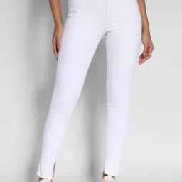 American Eagle Outfitters White Cotton Mid Rise Jeans-picture-19