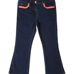 Allen Solly Junior Navy Solid Jeans image 1
