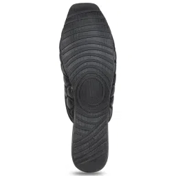 The White Pole Women's Black Mule Shoes image 4