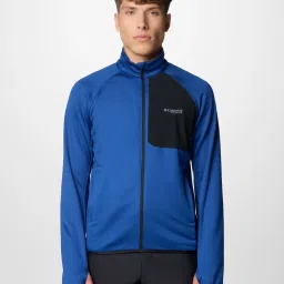Columbia Mountain Blue Regular Fit Colour Block Jacket image 1