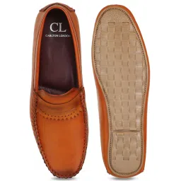 Carlton London Men's Tan Casual Loafers image 3