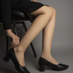 Shoetopia Kids Black Casual Pumps image 1