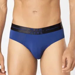 macroman m-series Macroman Blue Microfibre Regular Fit Briefs image 1