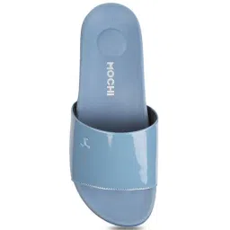 Mochi Women's Blue Slides image 3