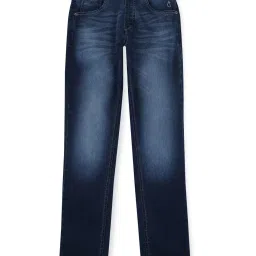 Gini & Jony Kids Blue Solid Jeans image 1