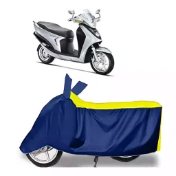 Auto Pearl Bike Cover for Hero Leap Hybrid SES BS6 (Yellow & Blue)-picture-30