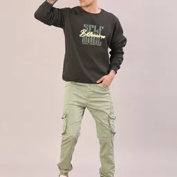 V-Mart Men Typography Printed Full Sleeve Sweatshirt image 3