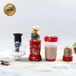 Wonderchef 400 W 22000 RPM Red Nutri-Blend Compact Food Processor (63153393) image 2