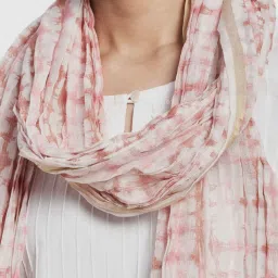Fabindia Pink Tie & Dye Dupatta image 3