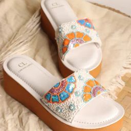 Carlton London Women's White Casual Sandals-picture-14